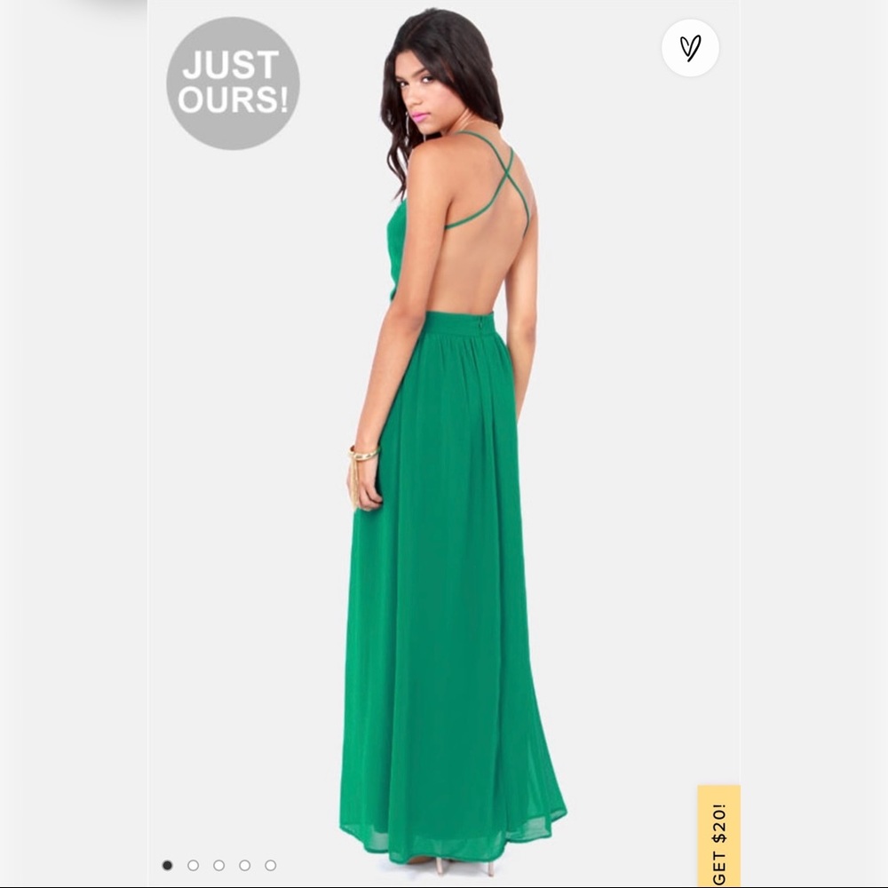 Lulu’s Exclusive Backless Maxi Dress